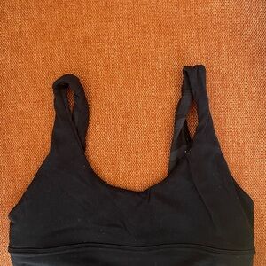 lululemon athletica Black Scoop Neck Bralette